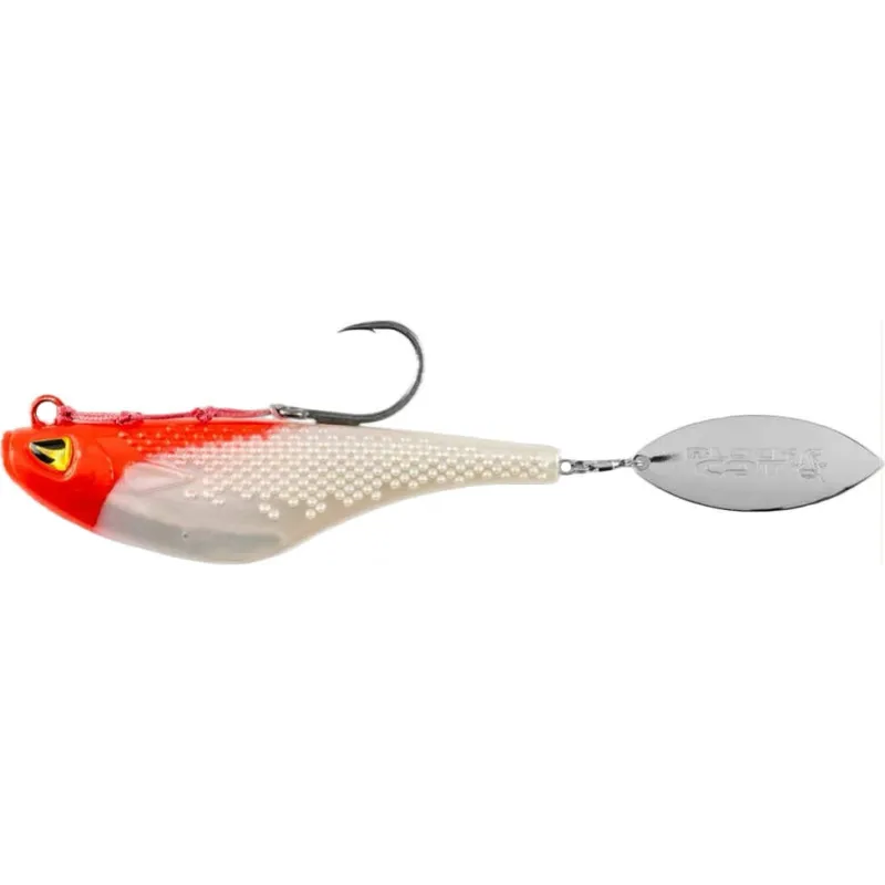 LEURRE  BLACK CAT MAD FLASH SPIN TAIL 14 CM