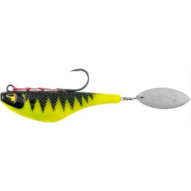 LEURRE  BLACK CAT MAD FLASH SPIN TAIL 14 CM