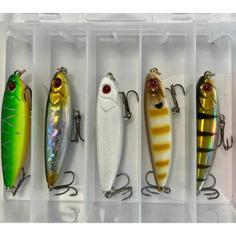 Kit SRT Stickbait 60 mm 6 g – Set de 5 Leurres de Surface