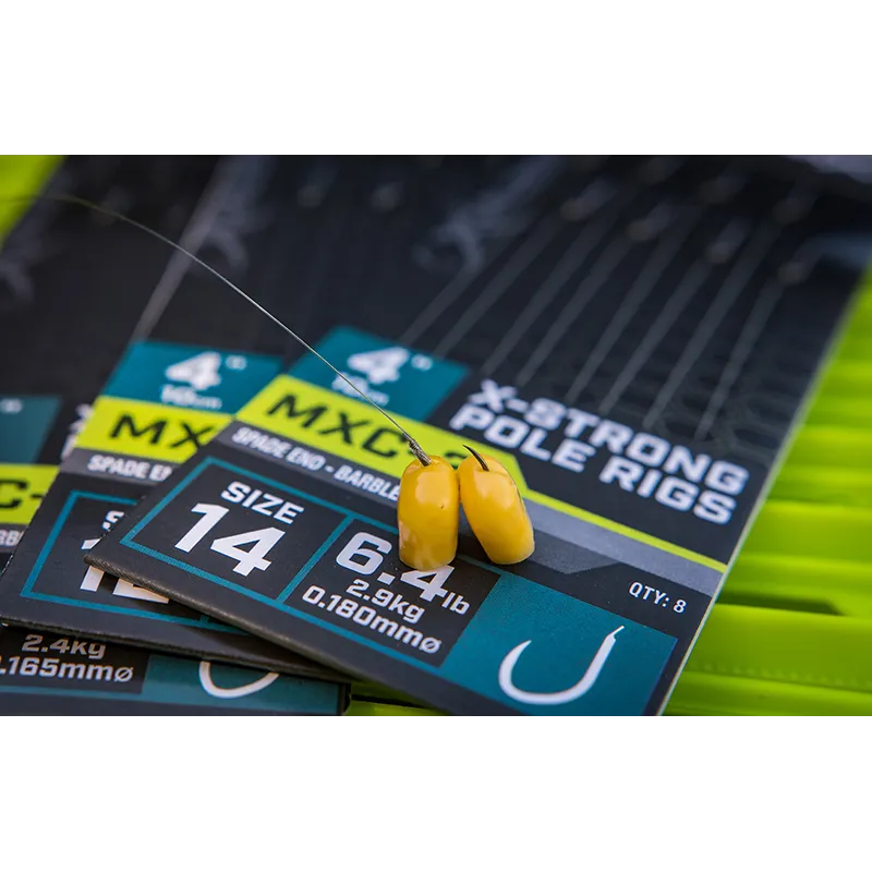 BAS DE LIGNE MATRIX MXC-2 4” BARBLESS X-STRONG POLE RIGS