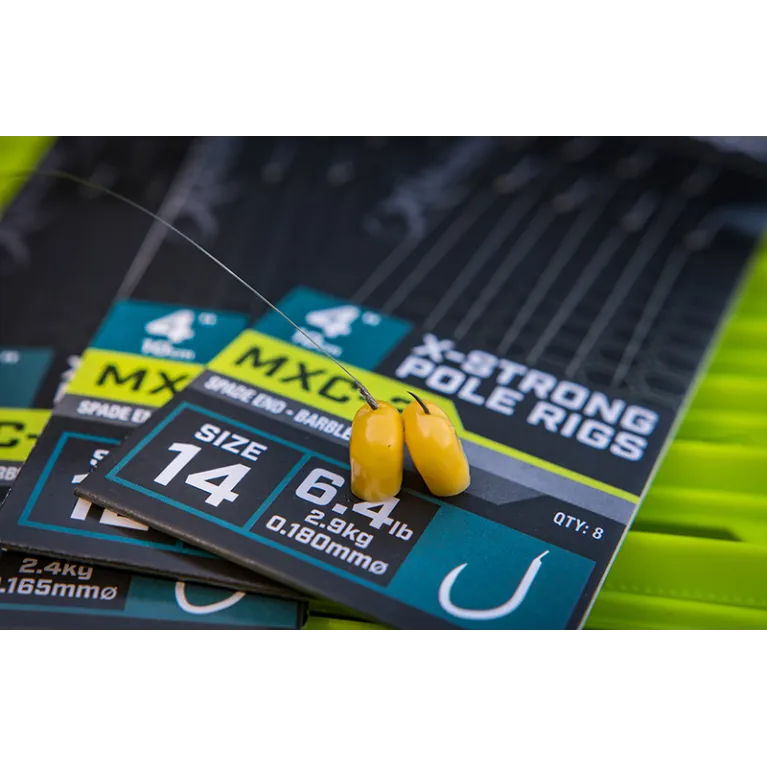 BAS DE LIGNE MATRIX MXC-2 4” BARBLESS X-STRONG POLE RIGS