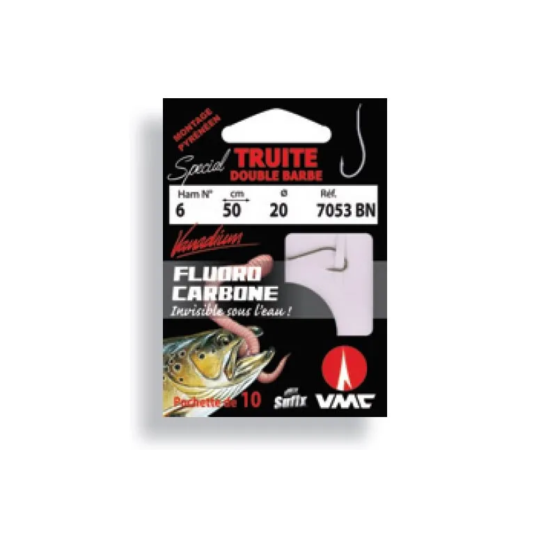 VMC Hameçon Monté Spécial Vers – Fluorocarbone