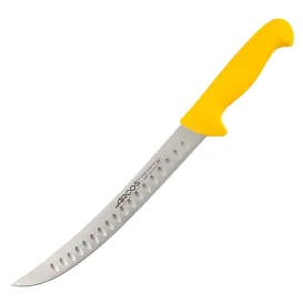 Couteau de Boucher Courbé Alvéolé Arcos 250 mm NITRUM®