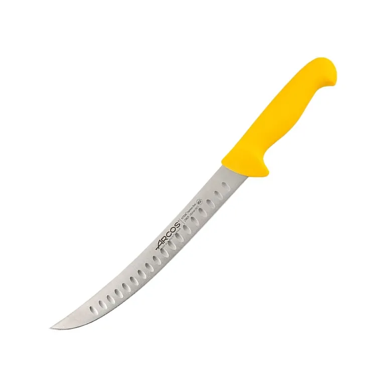 Couteau de Boucher Courbé Alvéolé Arcos 250 mm NITRUM®