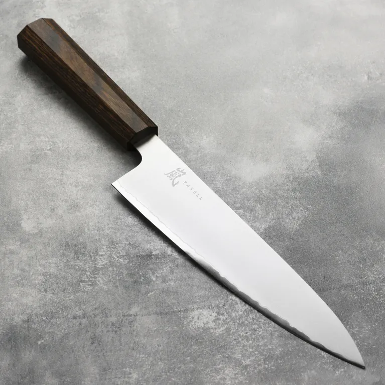 Couteau Chef Yaxell Hana - Lame 20 cm MoVaX San Maï 58 HRC