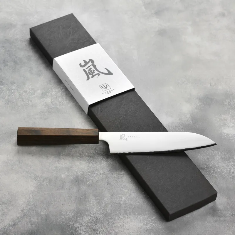 Couteau Santoku Yaxell Hana - Lame 16,5 cm MoVaX San Maï 58 HRC