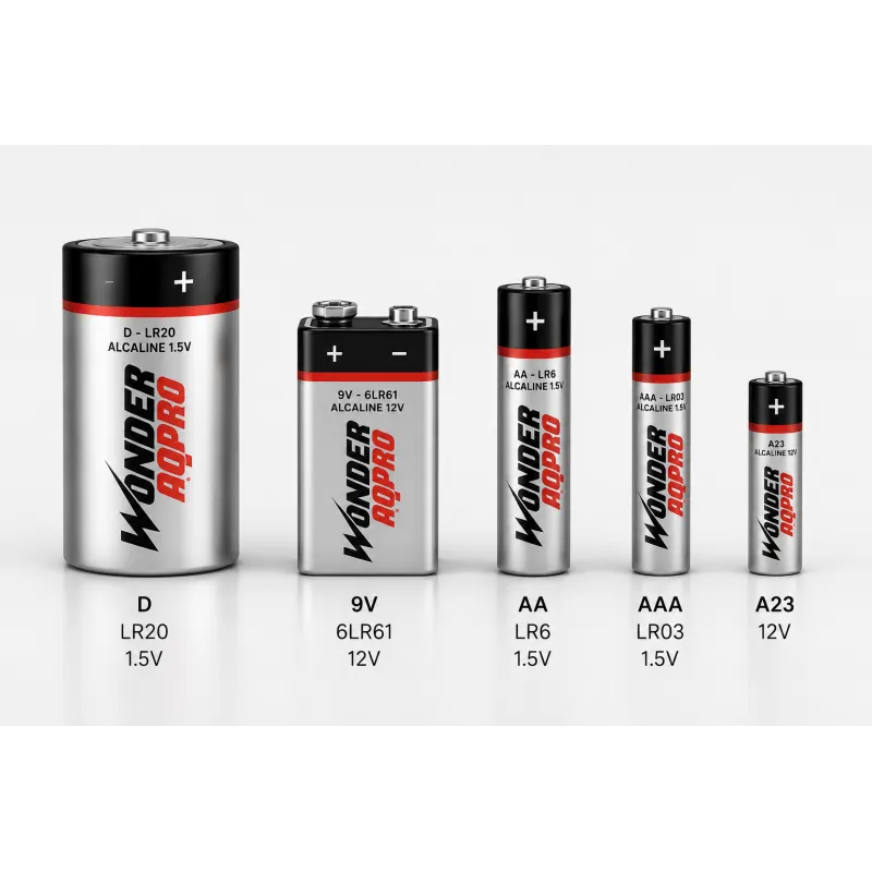 Piles Wonder AQPRO Alcaline AAA LR03 1,5 V - Lot de 4