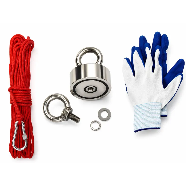 Flashmer Kit pêche à l'aimant aimant néodyme 150 kg avec corde 20 m