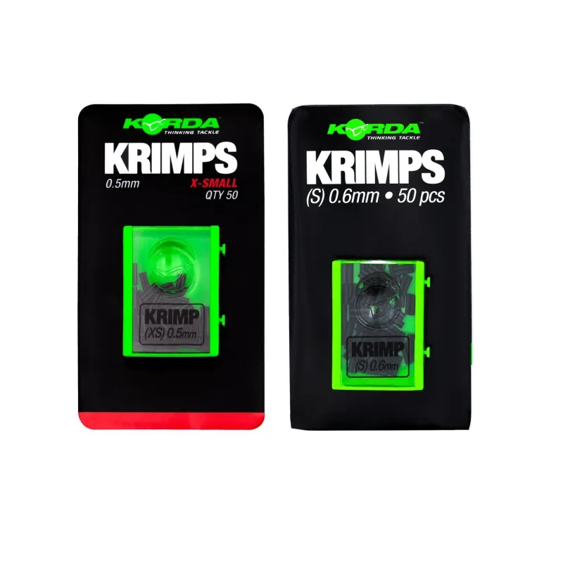 Korda Krimps – Manchons à sertir XS et S par 50