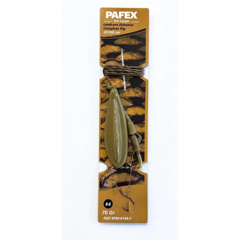 Pafex Kit Carpe H4 70 g – Montage carpe prêt à pêcher