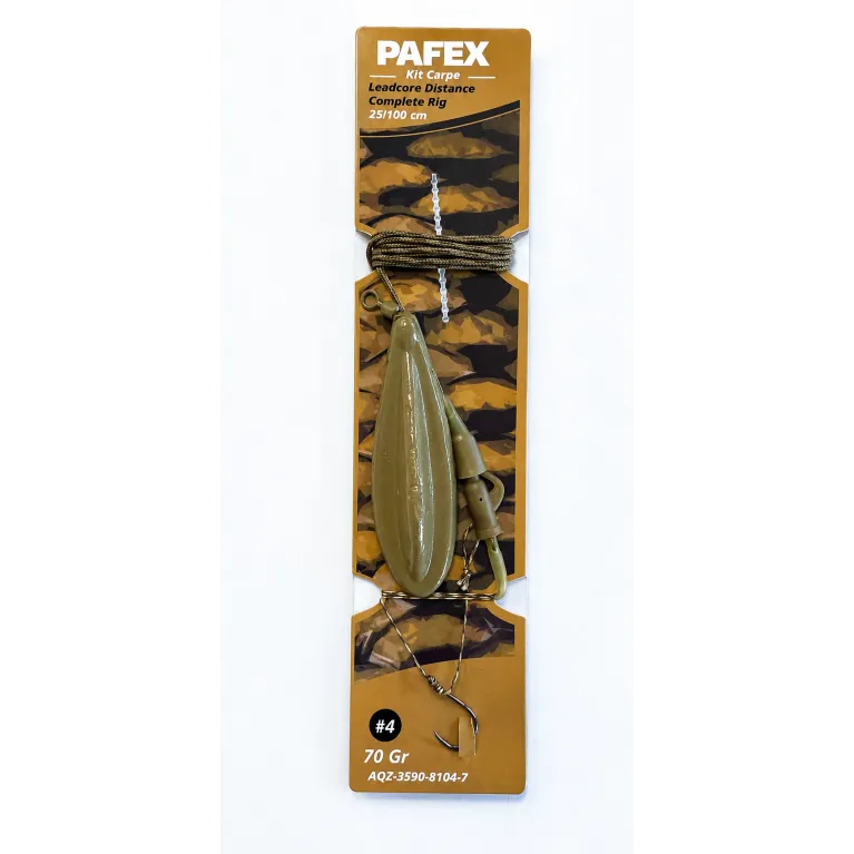 Pafex Kit Carpe H4 70 g – Montage carpe prêt à pêcher