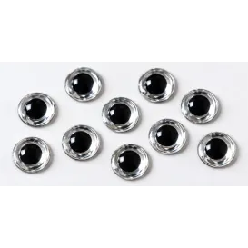 JMC Œil Relief Argent – Yeux autocollants pour leurres