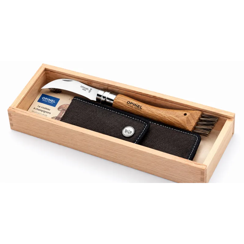 Opinel à Champignon Plumier – Couteau manche chêne