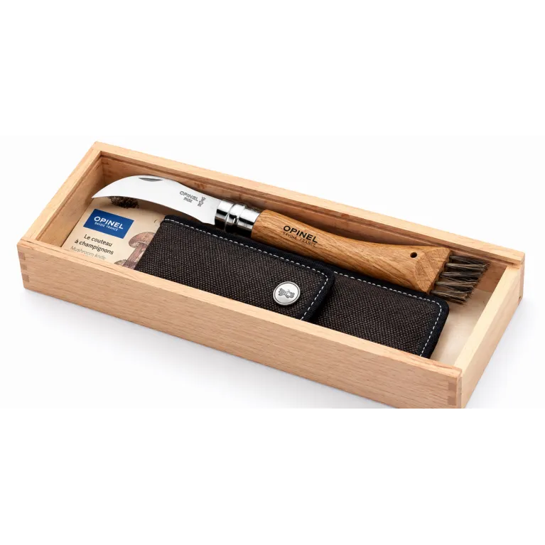 Opinel à Champignon Plumier – Couteau manche chêne