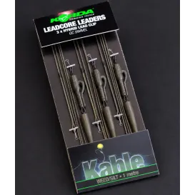 Korda Leadcore Leaders Hybrid – Bas de ligne Kable 1 m 50 lb