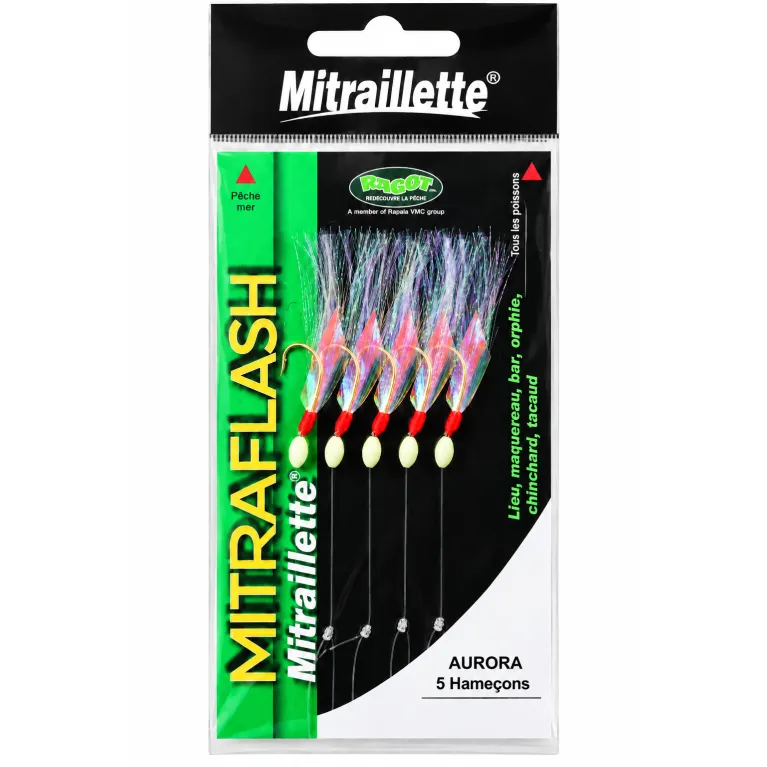 Ragot Mitraflash Aurora – Mitraillette 5 hameçons