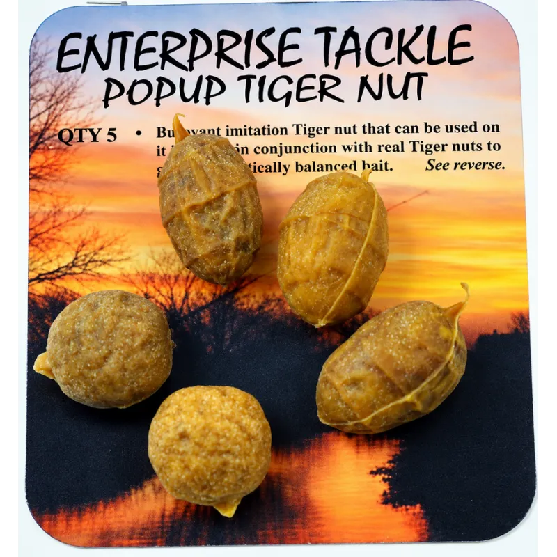 Enterprise Tackle Tigernut Popup – Noix tigrées artificielles flottantes