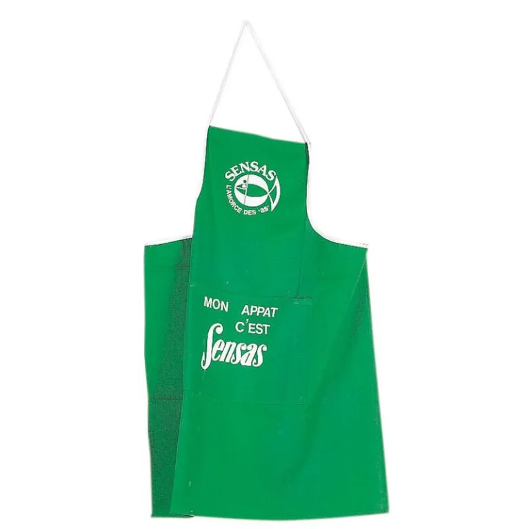 Sensas Tablier Vert – Toile absorbante avec poche