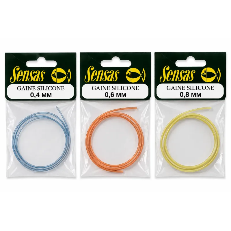 Sensas Gaine Silicone – 0,4 / 0,6 / 0,8 mm