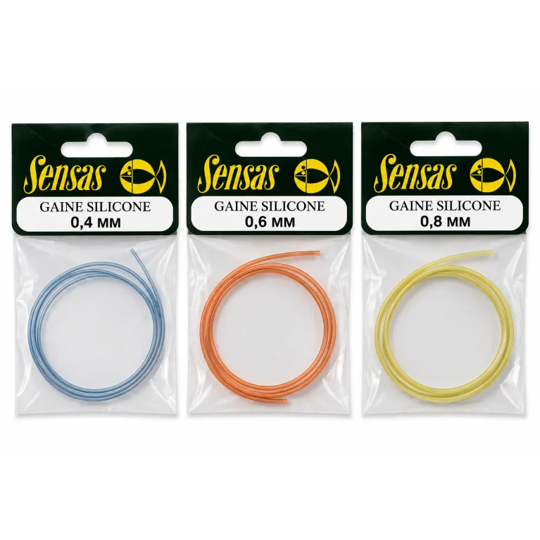 Sensas Gaine Silicone – 0,4 / 0,6 / 0,8 mm