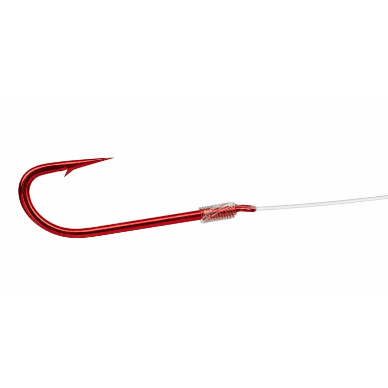 Sensas Hameçon Monté Crystal Rouge – Bas de ligne 20 cm
