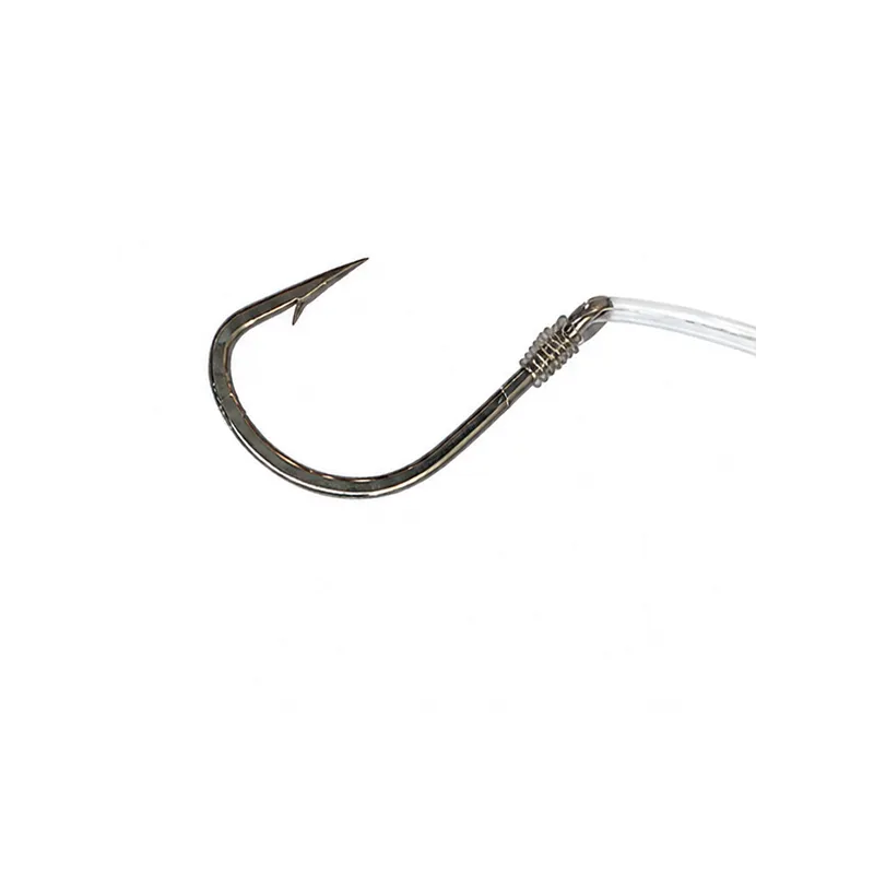 Sensas Hameçon Monté Forgé Bronze Droit – Bas de ligne 50 cm
