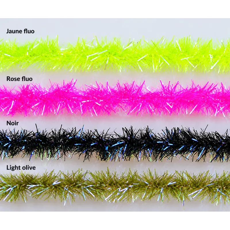 JMC Ice Chenille Large – Chenille Brillante pour Streamers