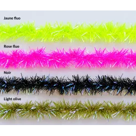 JMC Ice Chenille Large – Chenille Brillante pour Streamers