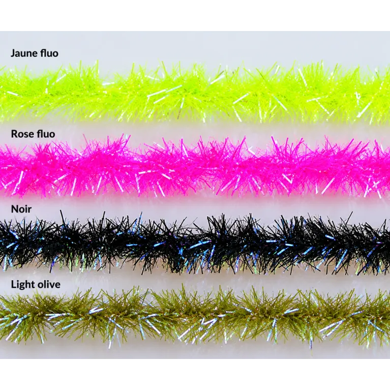 JMC Ice Chenille Large – Chenille Brillante pour Streamers