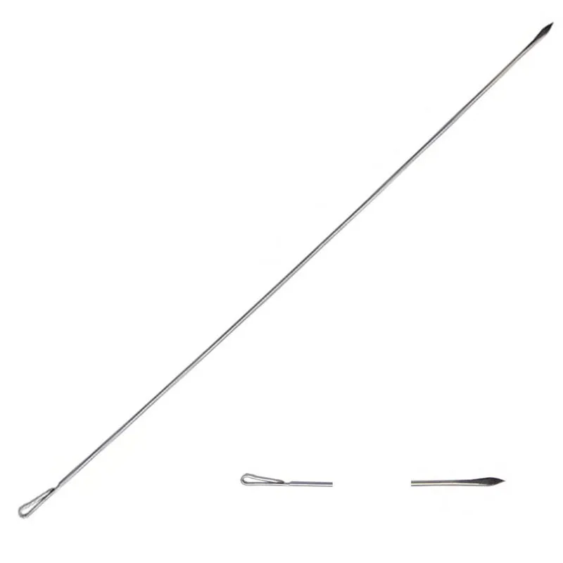 Flashmer Aiguille Inox à Vifs à Locher 16 cm – Lot de 2