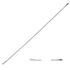 Flashmer Aiguille Inox à Vifs à Locher 16 cm – Lot de 2