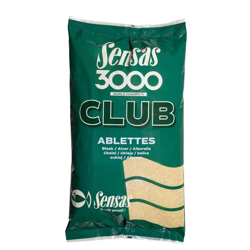 Sensas 3000 Club Ablette 1 kg – Amorce Fine à Dispersion Rapide