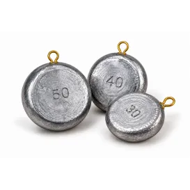 Delalande Plomb Montre Brut – Plomb Rond Plat à Œillet – 30 à 50 g