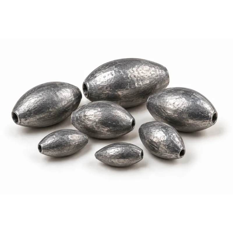 Delalande Plomb Olive Bombée Percée Brut – 2,5 à 40 g