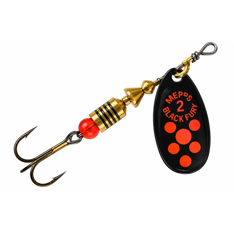 Mepps Black Fury Orange cuiller tournante truite par 2