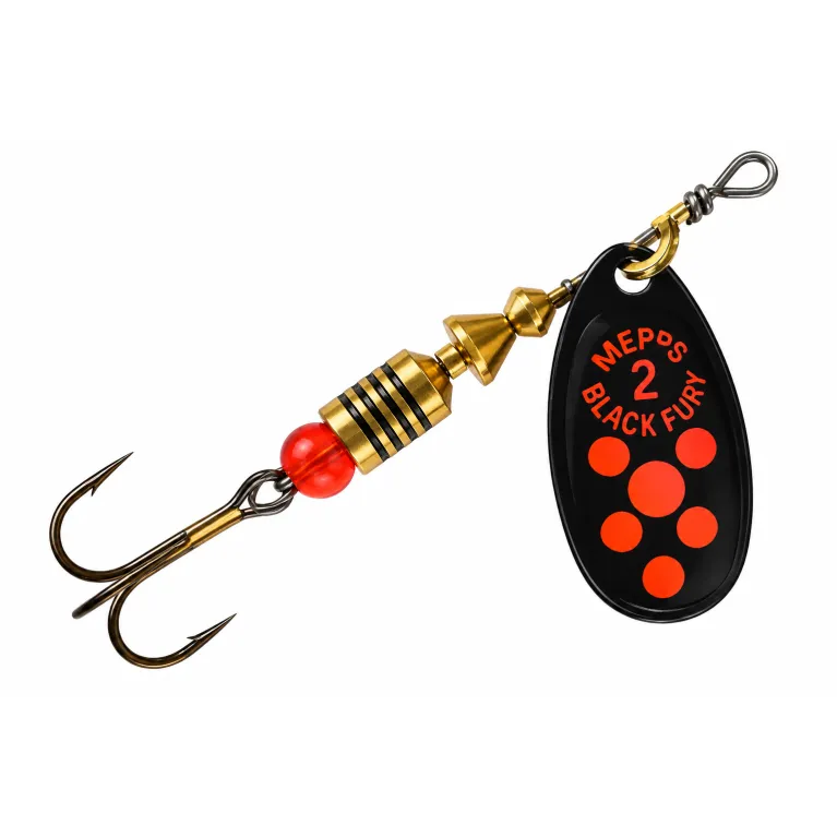 Mepps Black Fury Orange cuiller tournante truite par 2