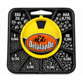 Delalande Plombs Anglaise – Boîte Distributrice 8 Compartiments – 0,06 à 2 g