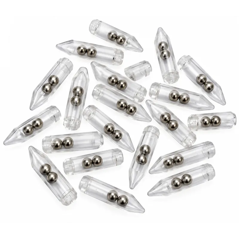 Rattles Uni Cat – Billes sonores pour leurres souples – 25 mm – Lot de 20