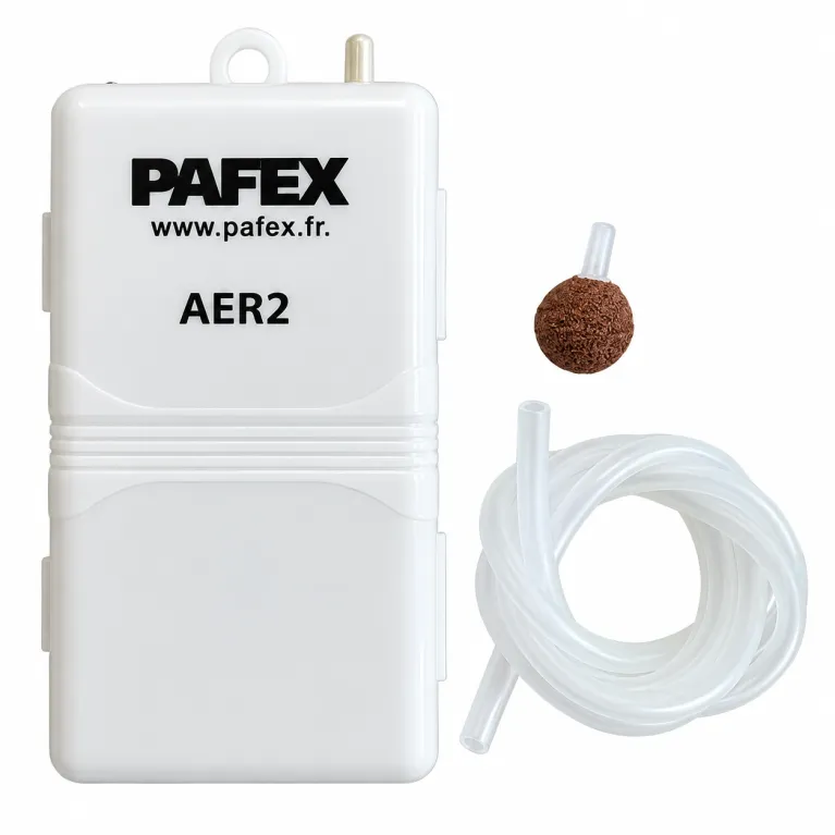 Aérateur Pafex à Piles – Pompe à Air pour Vifs avec Tuyau et Diffuseur