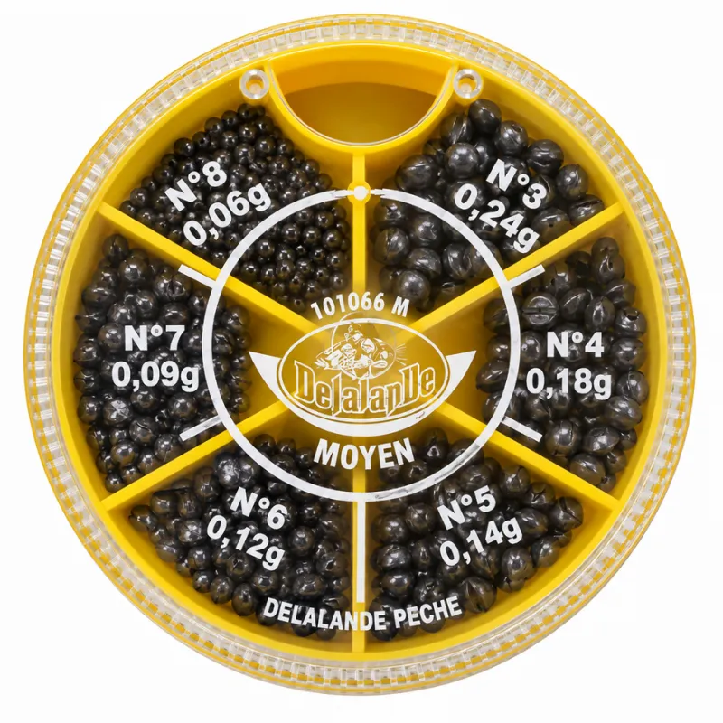 Boîte Distributrice de Plombs Delalande Moyen – 6 Cases N°3 à N°8