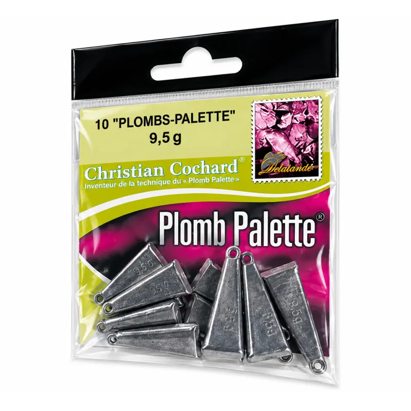 Plomb Palette Delalande Christian Cochard – 7,5 à 12 g – Sachet de 10