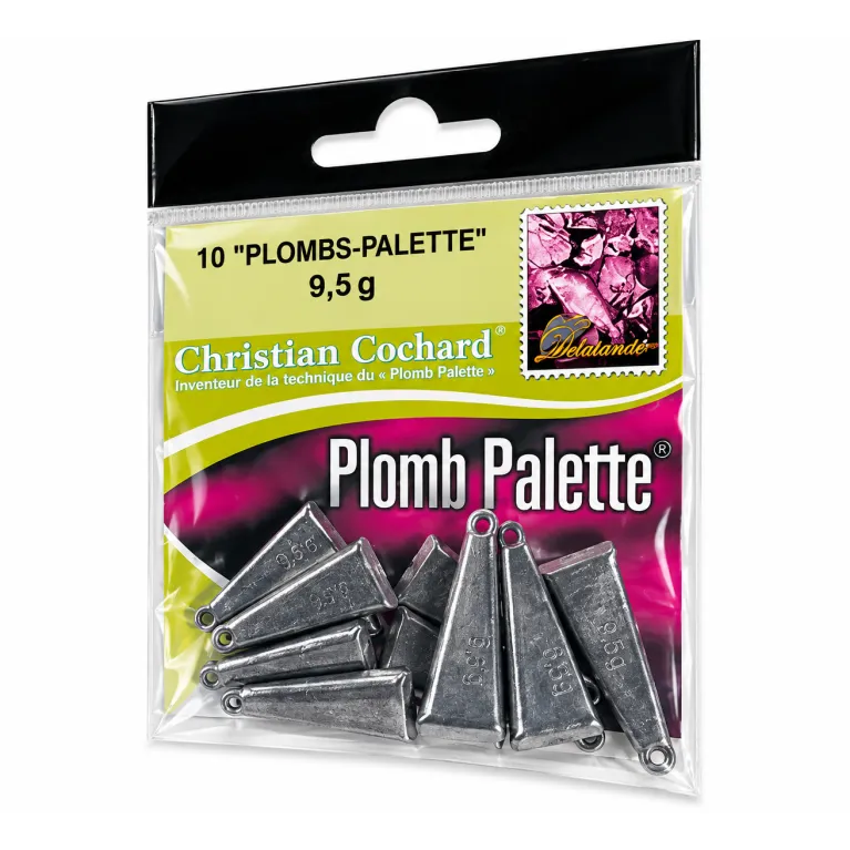 Plomb Palette Delalande Christian Cochard – 7,5 à 12 g – Sachet de 10