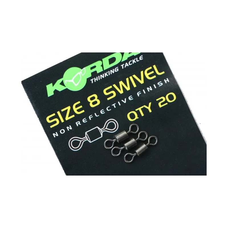 Korda Rolling Swivel N°8 – Émerillon à anneau