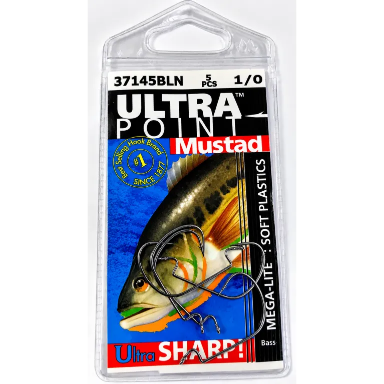Hameçon Texan Mustad UltraPoint 37145BLN – Wide Gap pour leurres souples