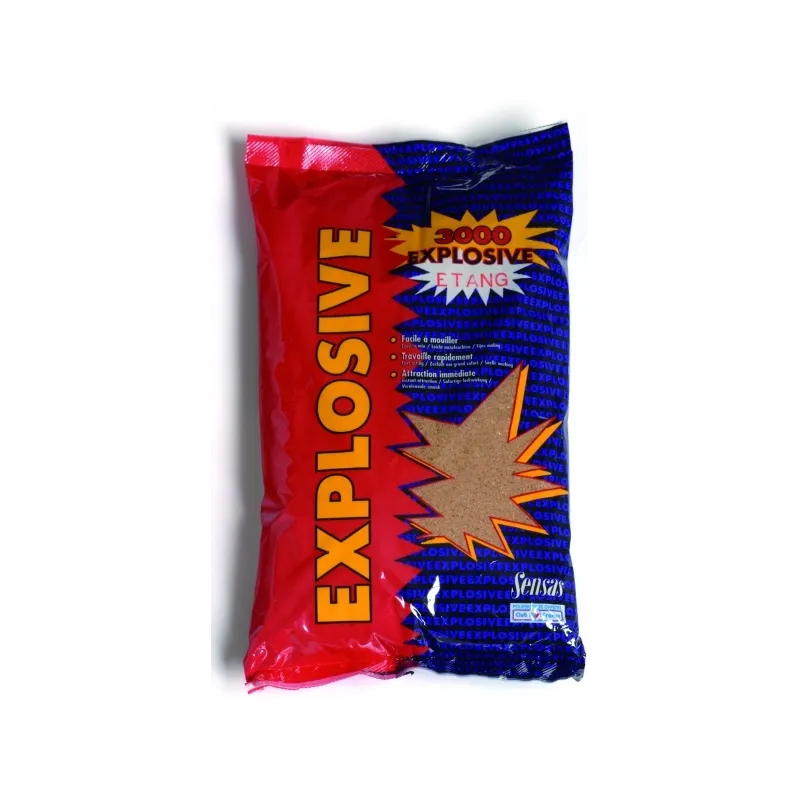 Sensas 3000 Étang Explosive 1 kg – Amorce pêche au coup