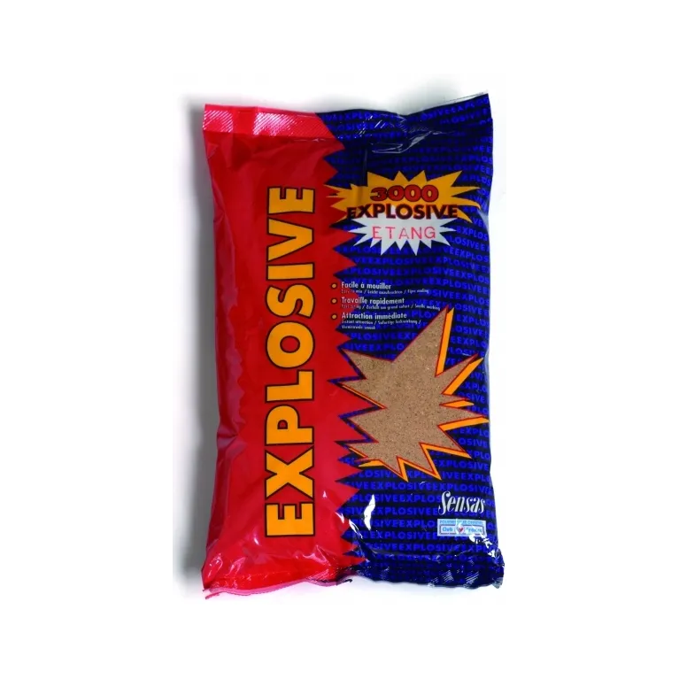 Sensas 3000 Étang Explosive 1 kg – Amorce pêche au coup