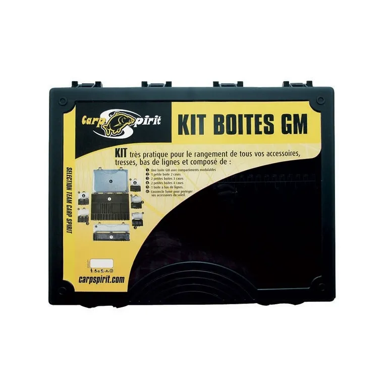 KIT BOITES GRAND MODEL CARP SPIRIT TACKLE BOX SET KIT BOITES GRAND MODEL CARP SPIRIT TACKLE BOX SET