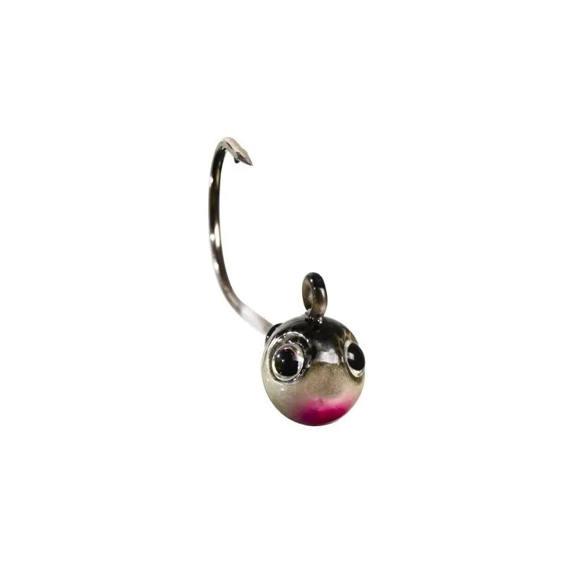 Gunki G'Round Natural Black Silver – Tête Plombée Ronde – Sachet de 3