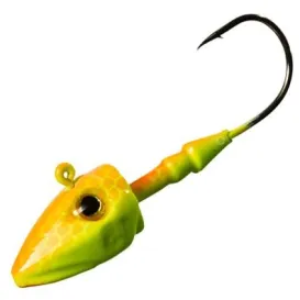 Gunki G'Slide Orange Fluo Yellow – Tête Plombée Profilée – Sachet de 3