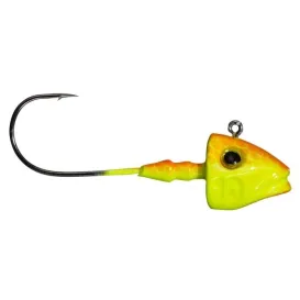 Gunki G'Fish Orange Fluo Yellow – Tête Plombée pour Leurres Souples – Sachet de 3